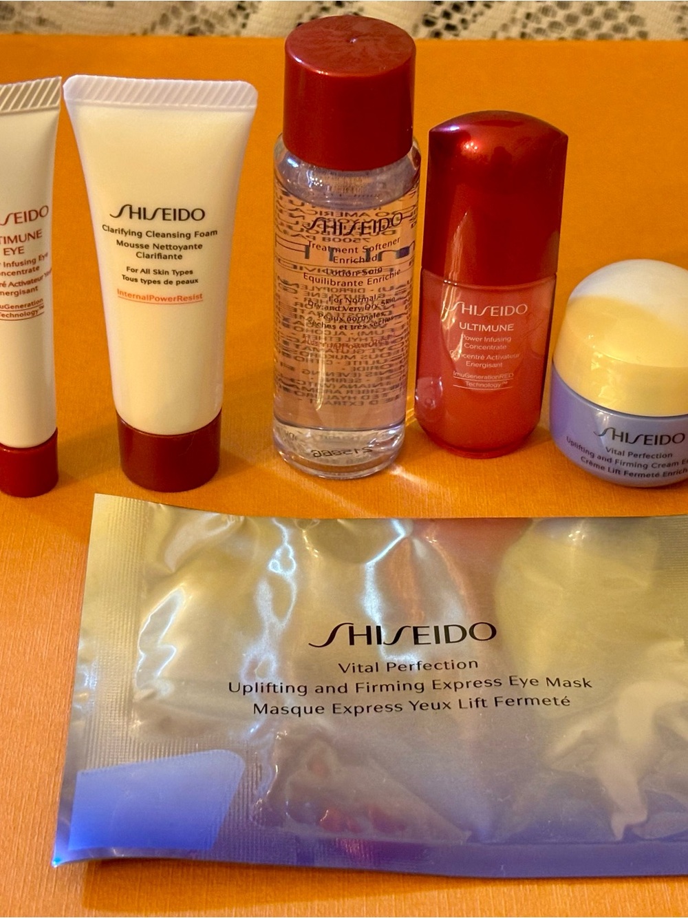 SHISEIDO Travel Size Skin Care Set Of 6